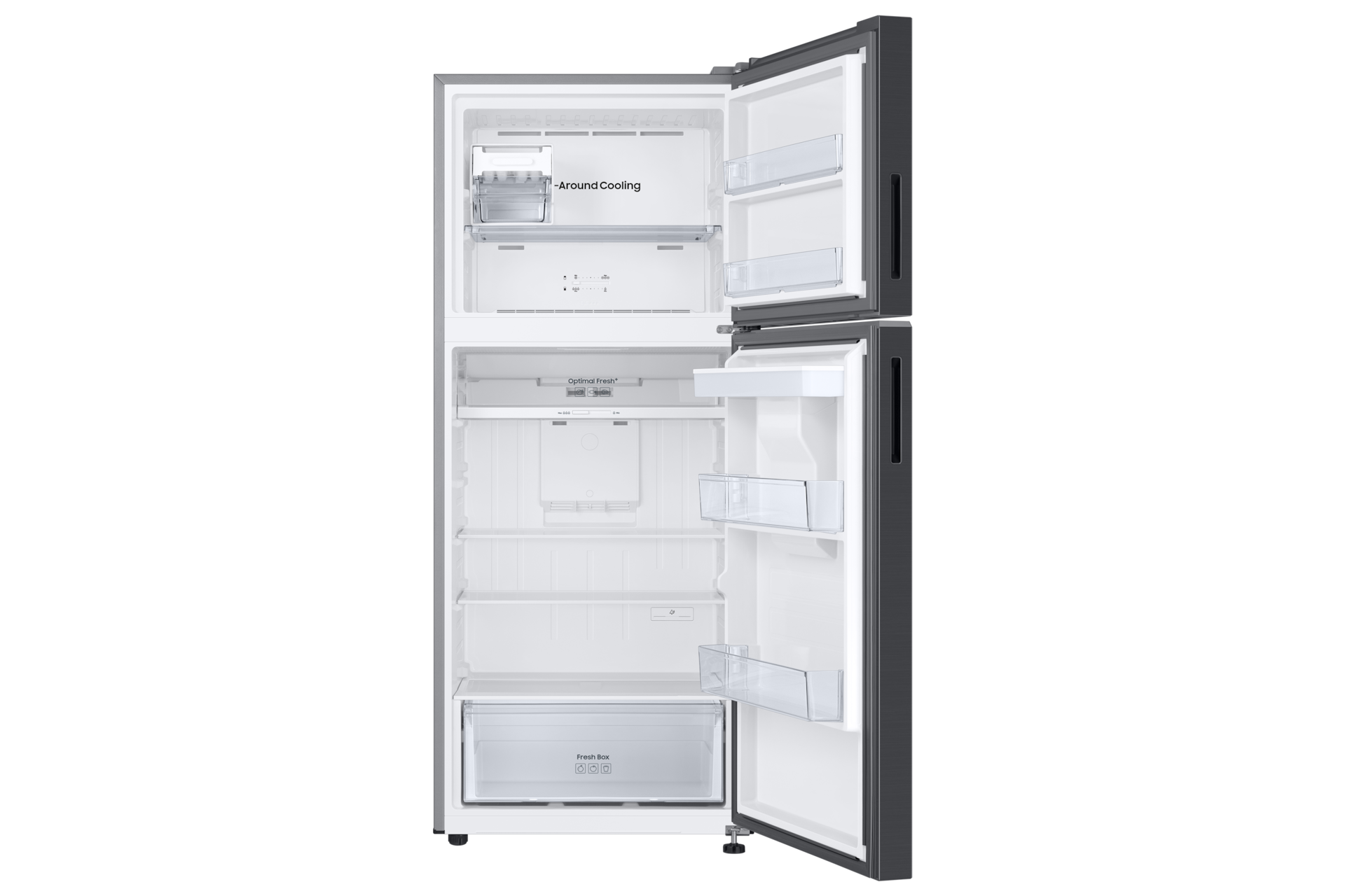 Refrigerador Top Freezer Con Dispensador 389 lt Front-Open-Without-Food Black 