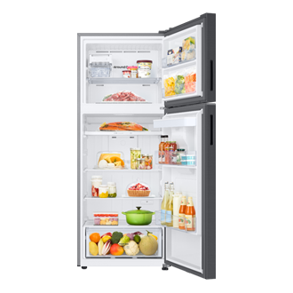 Refrigerador Top Freezer Con Dispensador 412 lt Front-Open-With-Food Black 