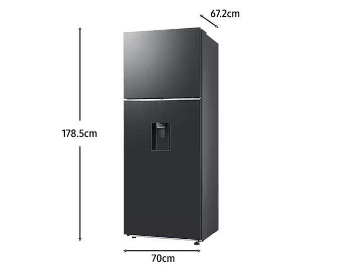 Refrigerador Top Freezer Con Dispensador 412 lt Black