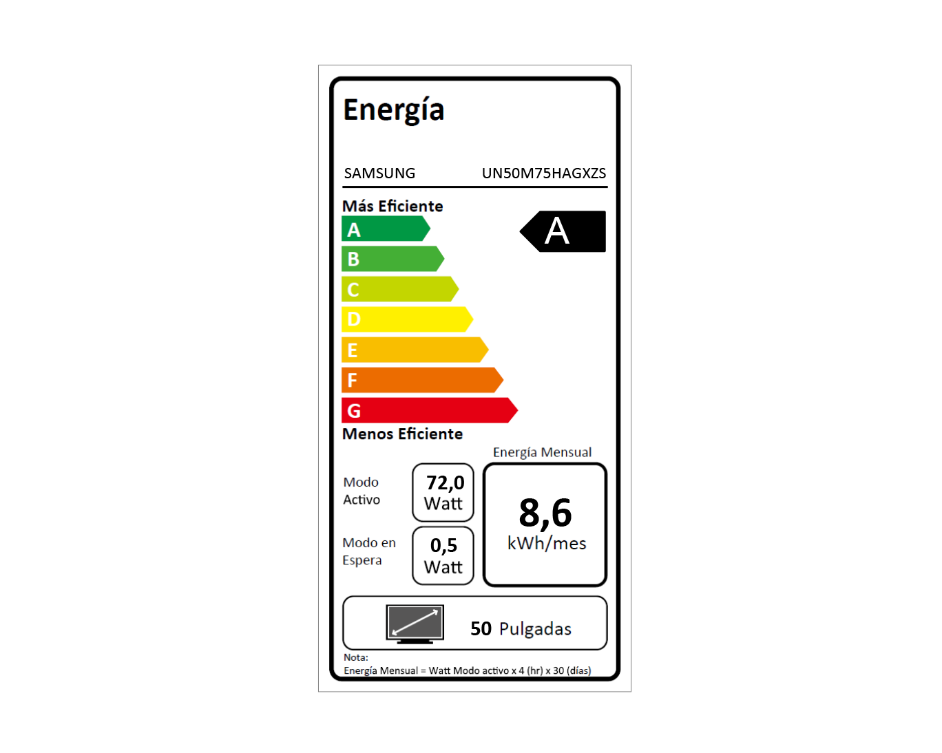 50" Mini LED M75H 4K Smart TV (2026) Negro titanio