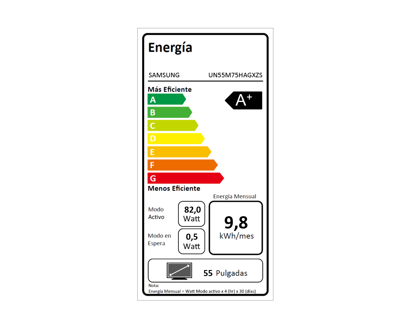 55" Mini LED M75H 4K Smart TV (2026) Negro titanio
