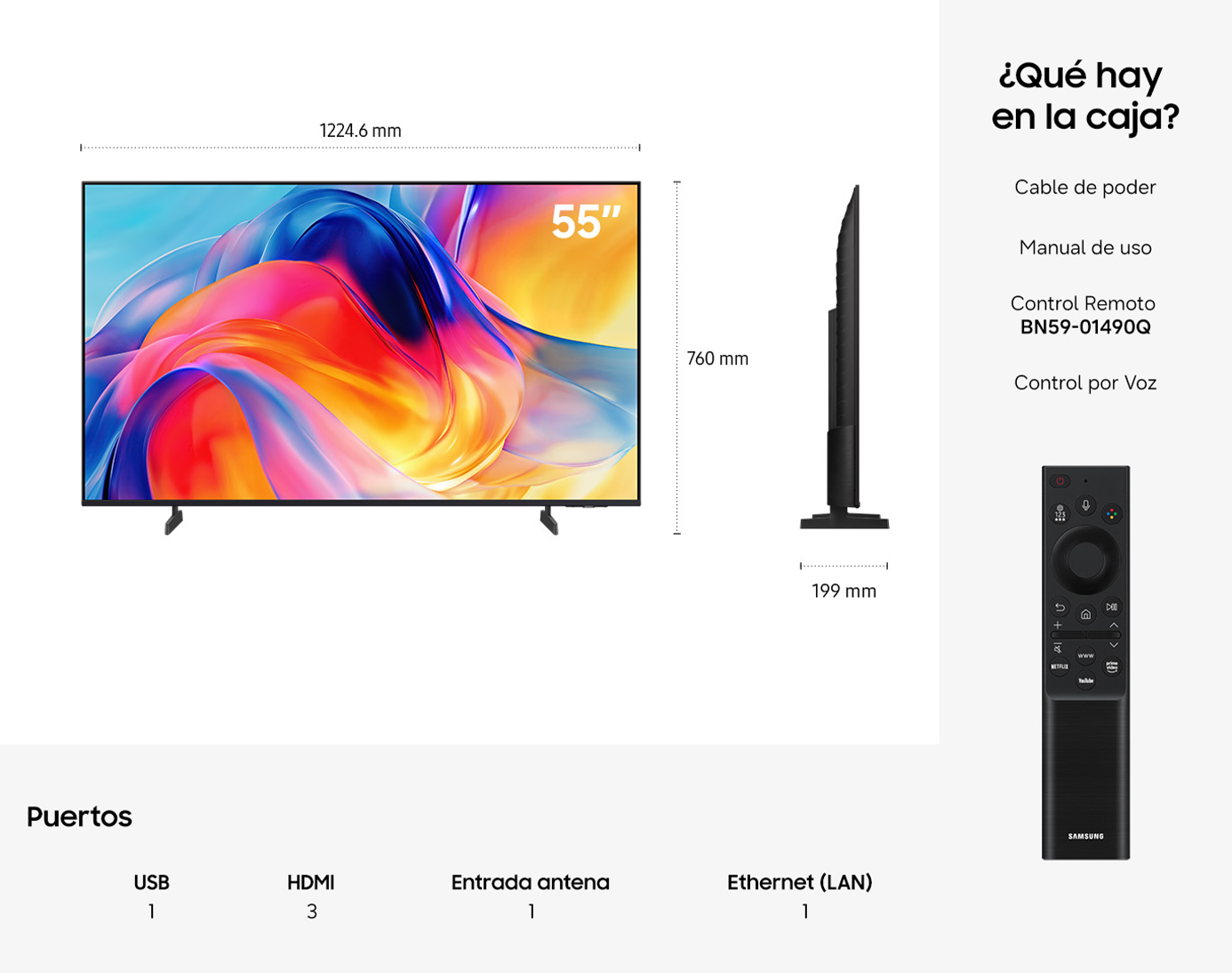 {size}" Mini LED M70H 4K Samsung Vision AI Smart TV (2026) R-Perspective Titanium Black 