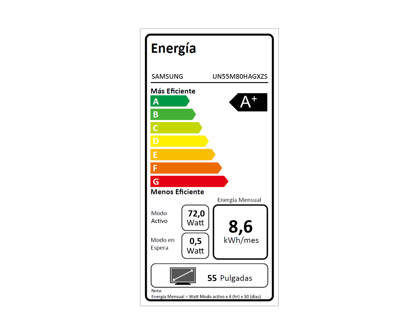 55" Mini LED M80H 4K Smart TV (2026) Negro