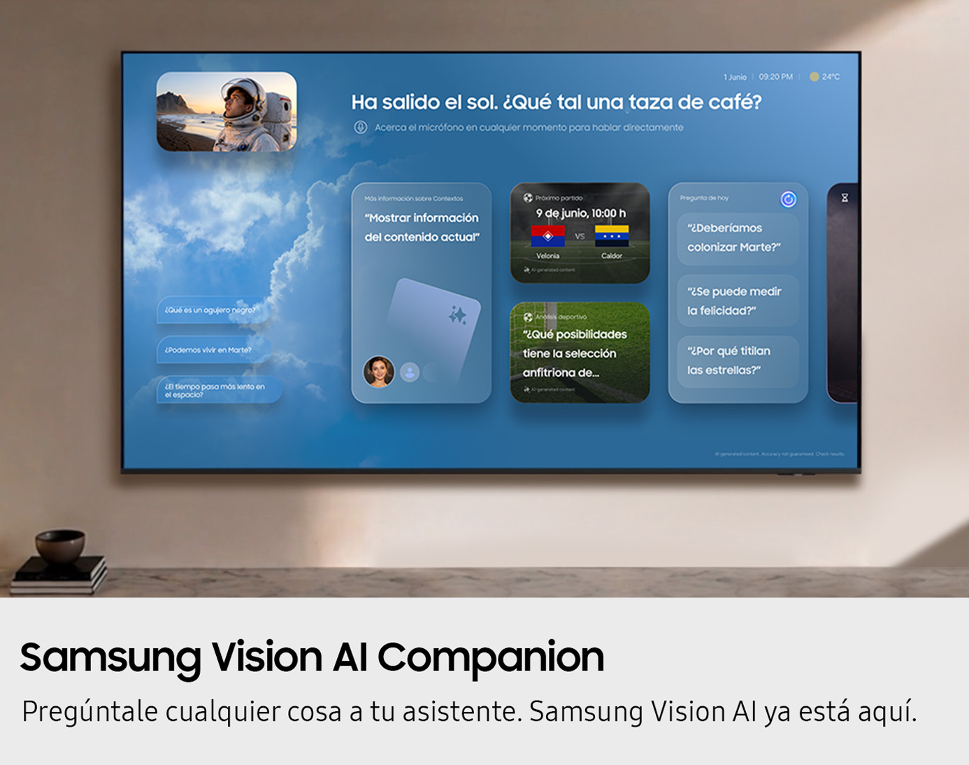 {size}" Mini LED M70H 4K Samsung Vision AI Smart TV (2026) L-Perspective Titanium Black 