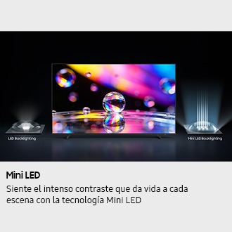 {size}" Mini LED M70H 4K Samsung Vision AI Smart TV (2026) L-Side Titanium Black 