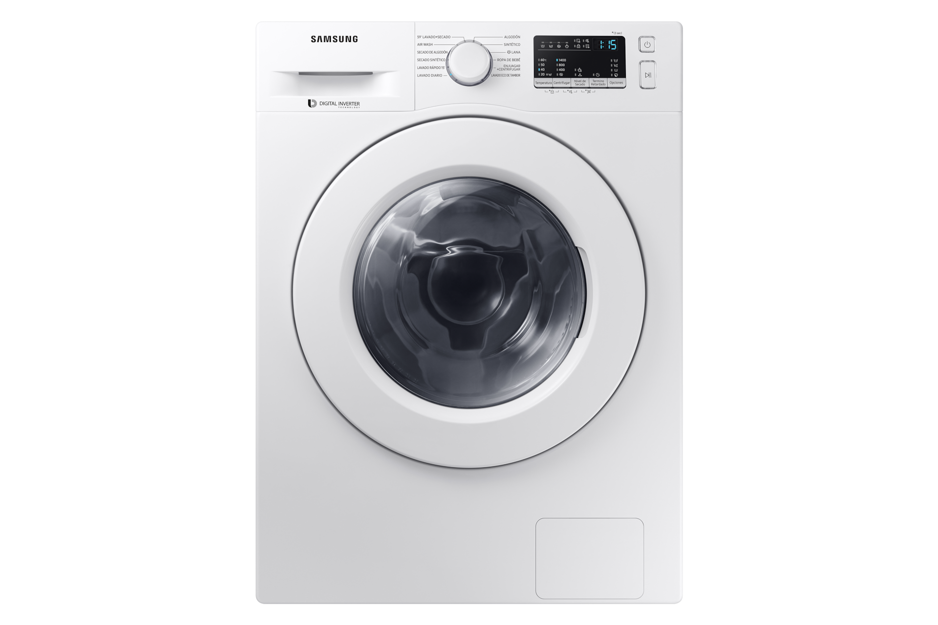 SAMSUNG Lavadora Automática 8 Kg con Wobble, WA80H4200SW1ZS