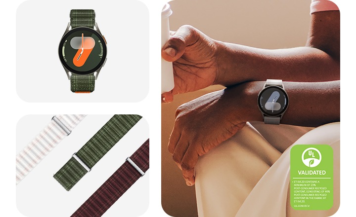 Banda de tela Watch7 S/M