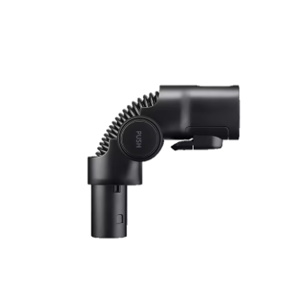 Herramienta adaptador flexible aspiradora Jet Negro