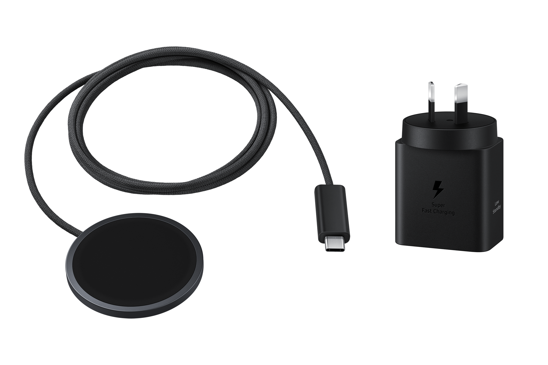 Magnet Wireless Charger Set-Cut Black 