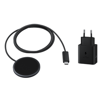 Magnet Wireless Charger Set-Cut Black 