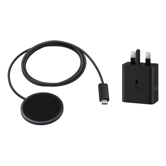 Magnet Wireless Charger Set-Cut Black 