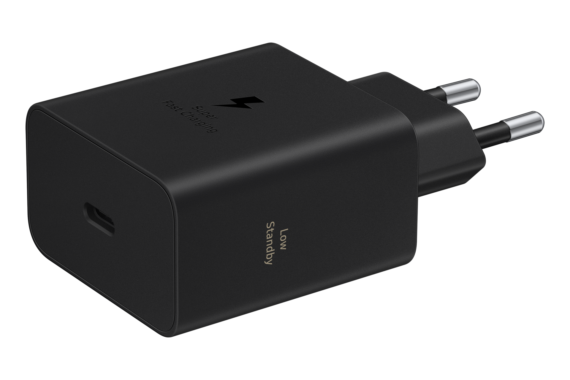 60W Power Adapter (Black) L-Perspective Black 