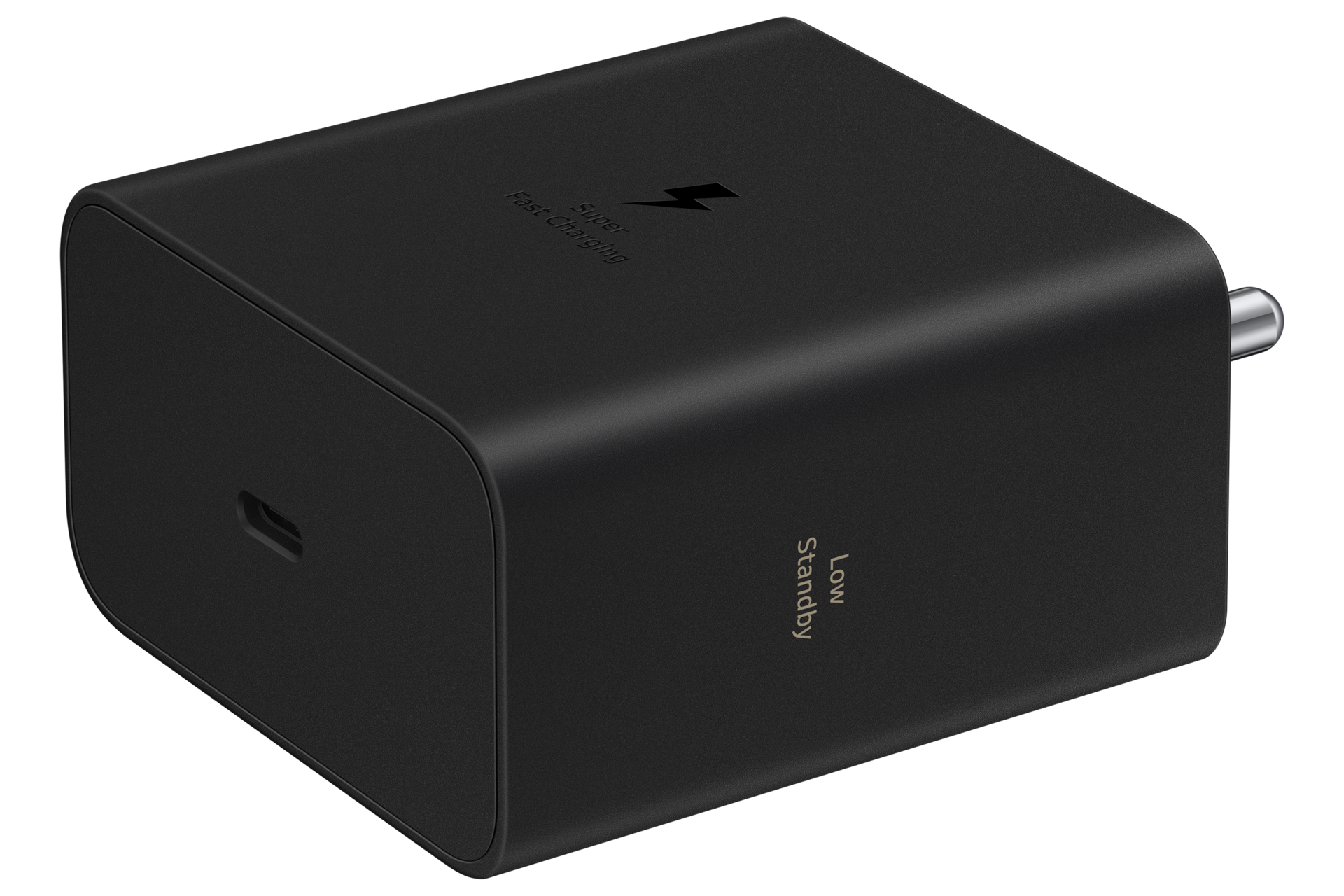 60W Power Adapter (Black) L-Perspective Black 