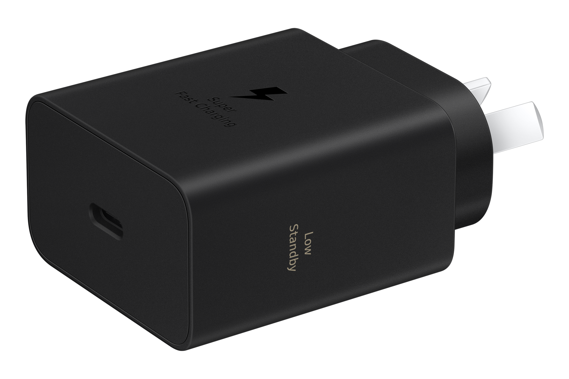 60W Power Adapter (Black) L-Perspective Black 