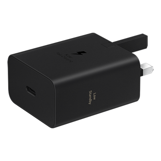 60W Power Adapter (Black) L-Perspective Black 