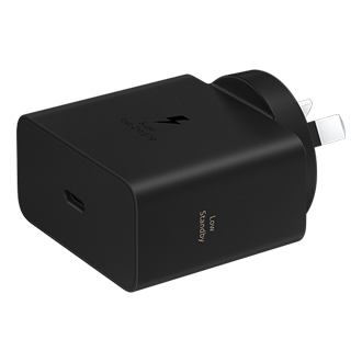 60W Power Adapter (Black) L-Perspective Black 