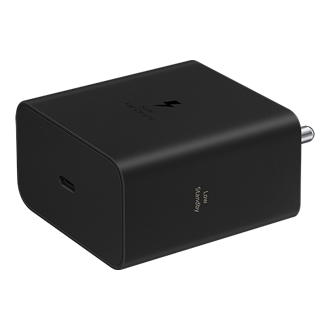 60W Power Adapter (Black) L-Perspective Black 