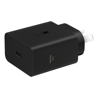 60W Power Adapter (Black) L-Perspective Black 