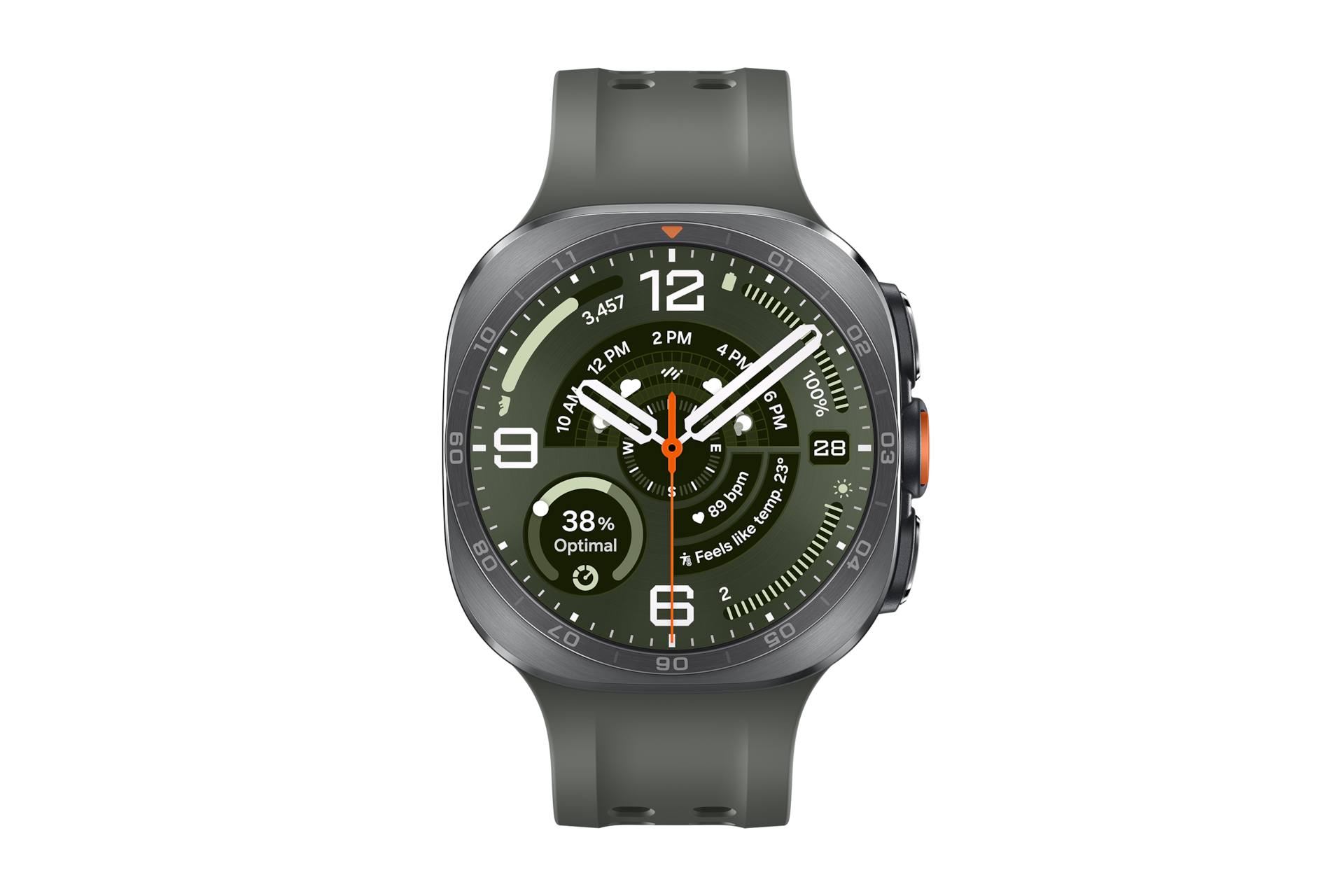 Galaxy Watch Ultra2 Front2 Titanium Silver 