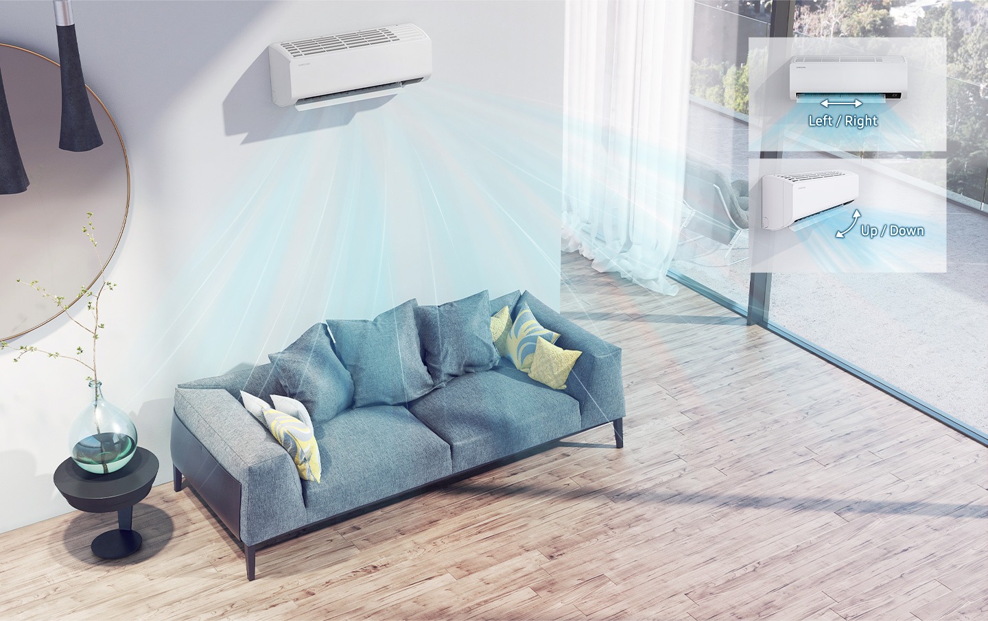 Disfruta de una temperatura uniforme en una habitación