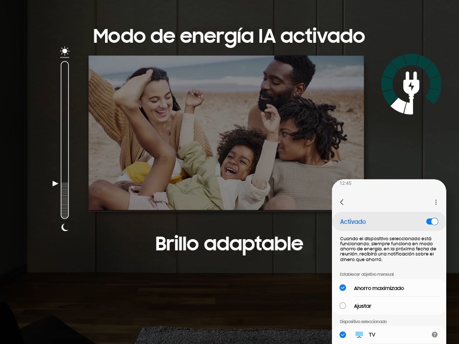 Modo ahorro de energía IA