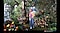 Foto tomada con 50 megapíxeles de alta resolución de una persona parada en un exuberante jardín interior lleno de flores coloridas y vegetación. El texto dice Capturado con el Galaxy A55 5G #withGalaxy.
