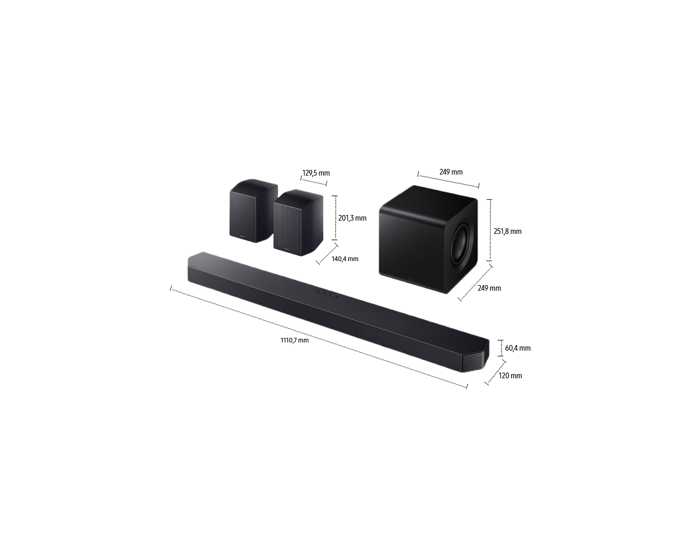 Barra de Sonido HW-Q930F/ZL Negro