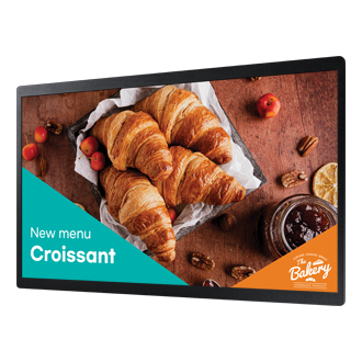 QB24C small digital signage R-Perspective Black 