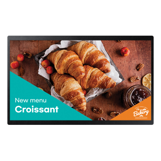 QB24C small digital signage Front Black 