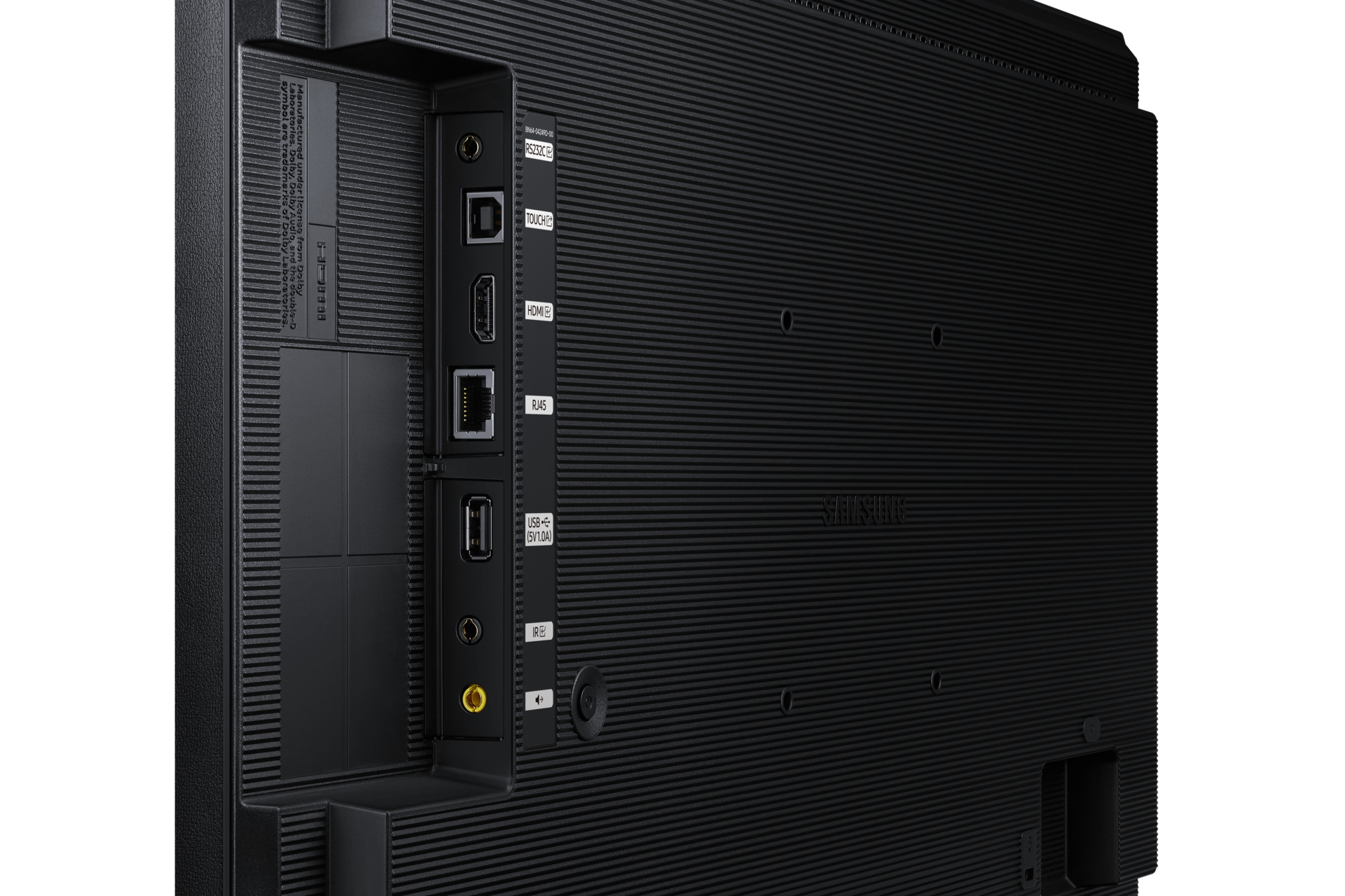 QB24C-T small digital signage Back-Detail2 Black 