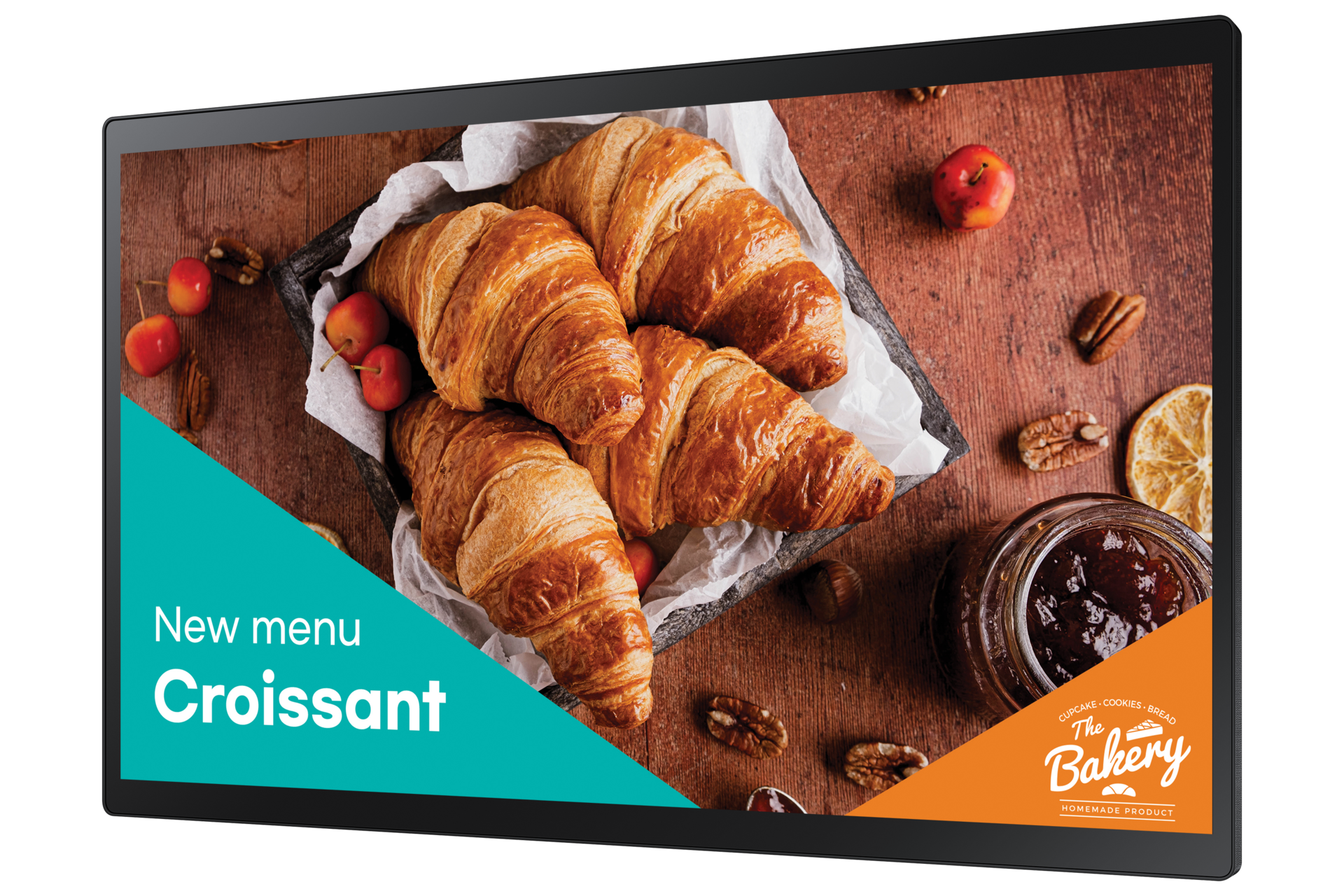 QB24C-T small digital signage R-Perspective Black 