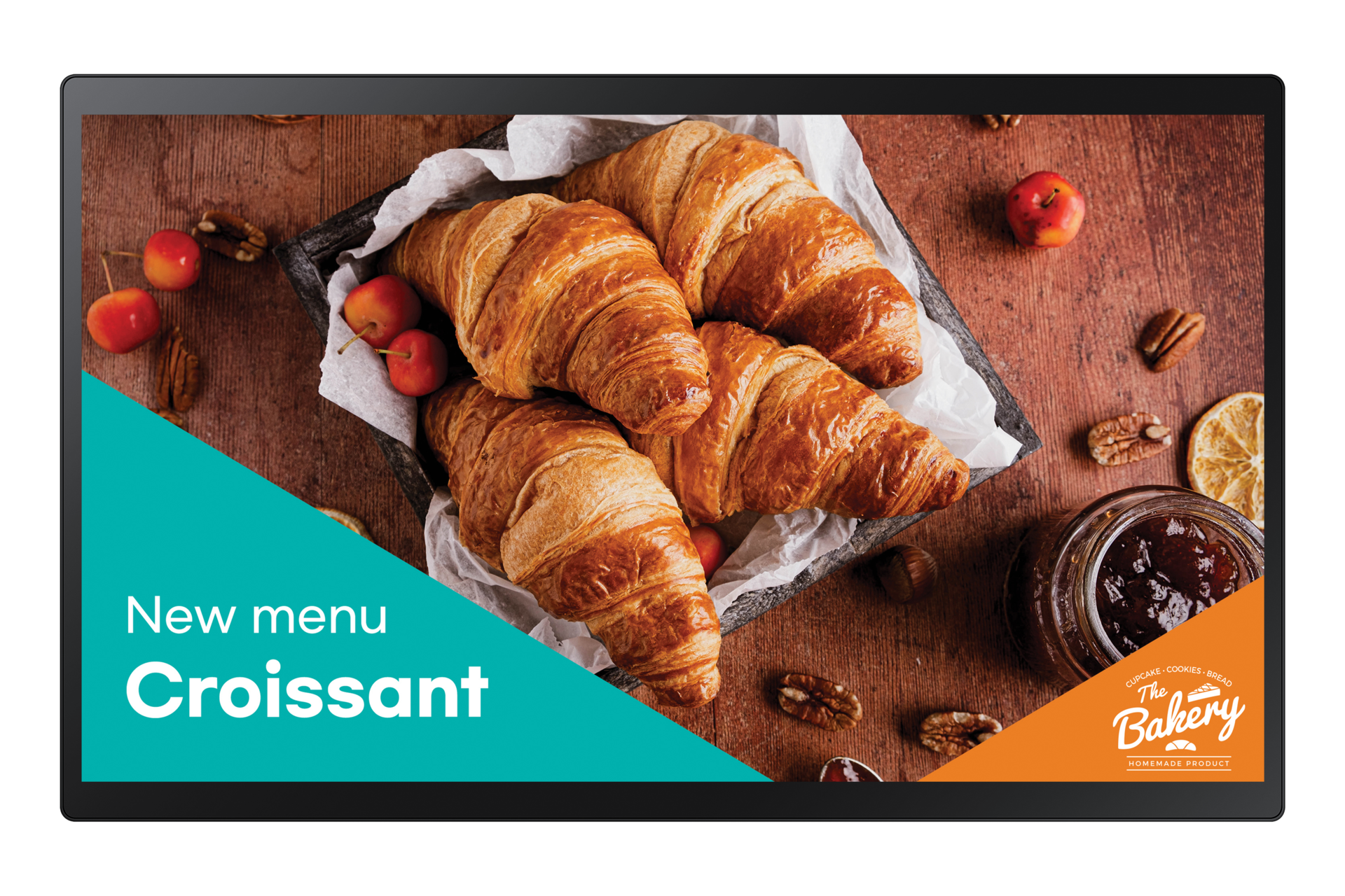 QB24C-T small digital signage Front Black 