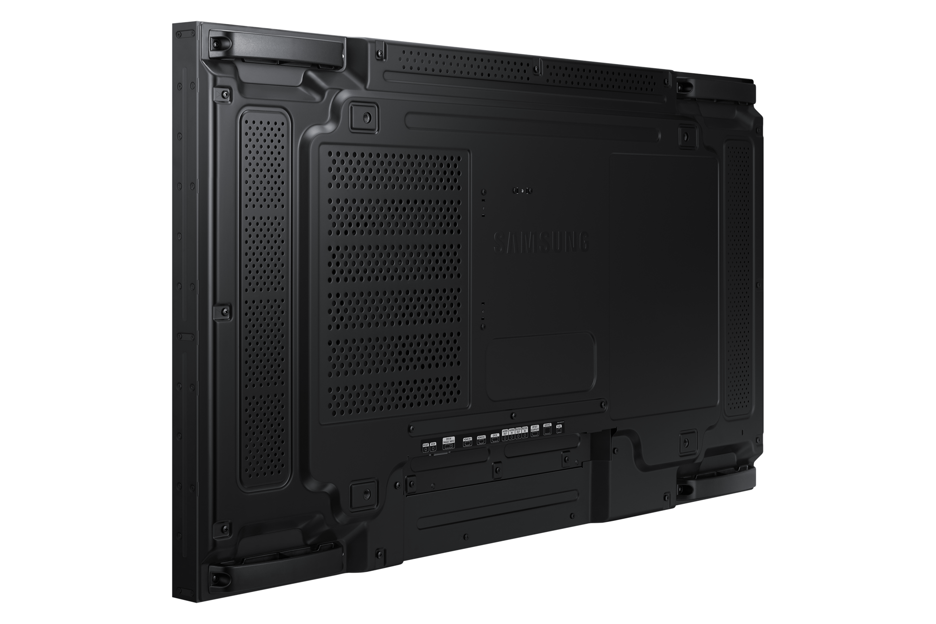VM55B-U Ultra Narrow Bezel Video Wall Back-L-Perspective Black 