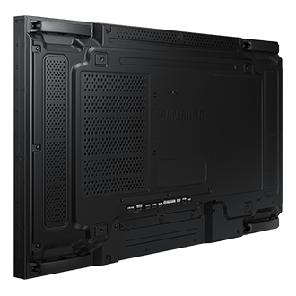 VM55B-U Ultra Narrow Bezel Video Wall Back-L-Perspective Black 