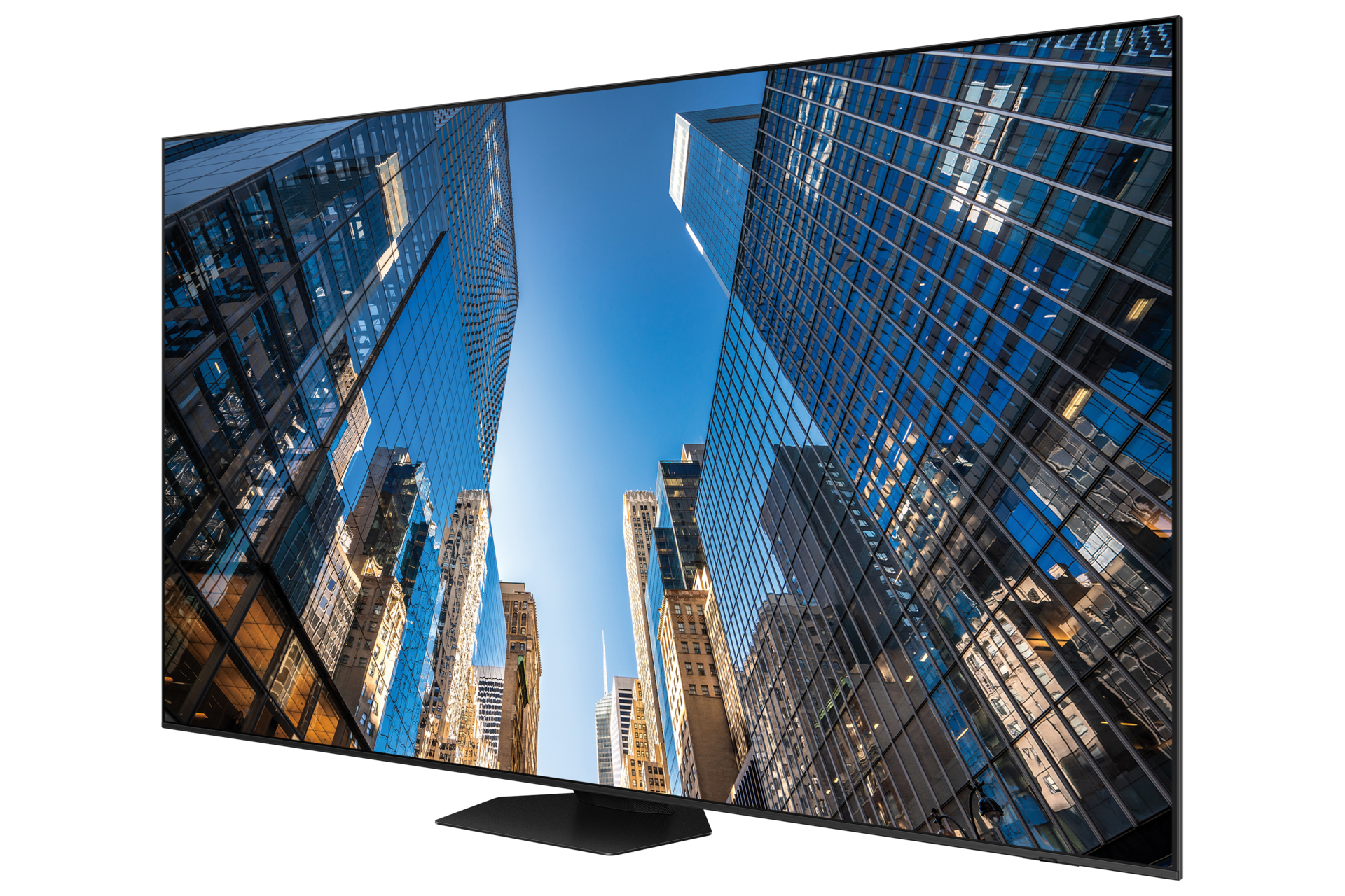 98-inch UHD Signage QE98C R-Perspective1 Black 