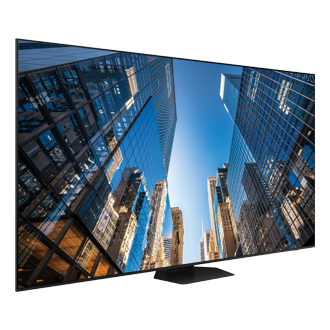 98-inch UHD Signage QE98C L-Perspective1 Black 