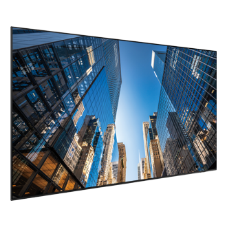 98-inch UHD Signage QE98C L-Perspective1 Black 