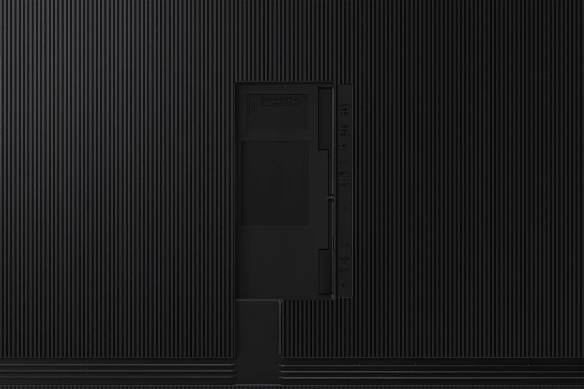 98inch UHD Signage QM98C Detail1 Black 