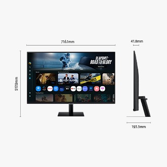 32" Smart Monitor M7 M70F (Black) 4K Samsung Vision AI Negro