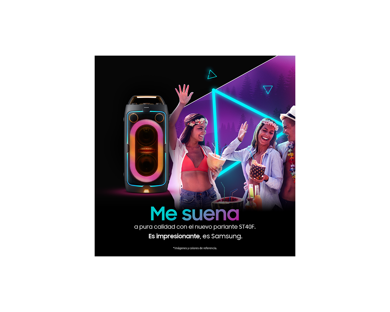 Torre de Sonido inalámbrica portable 160W MX-ST40F R-perspective1 Black 