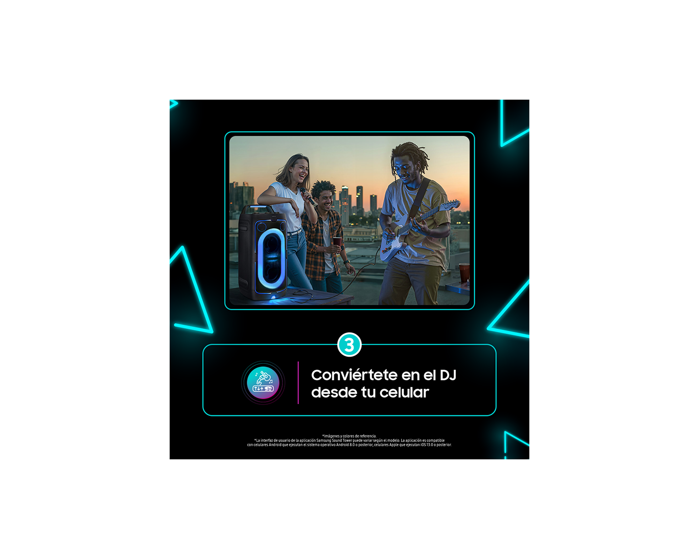 Torre de Sonido inalámbrica portable 160W MX-ST40F Top1 Black 