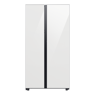 BESPOKE RS5300CC Counter Depth Side By Side Refrigerators with Auto Open Door Front Clean White 