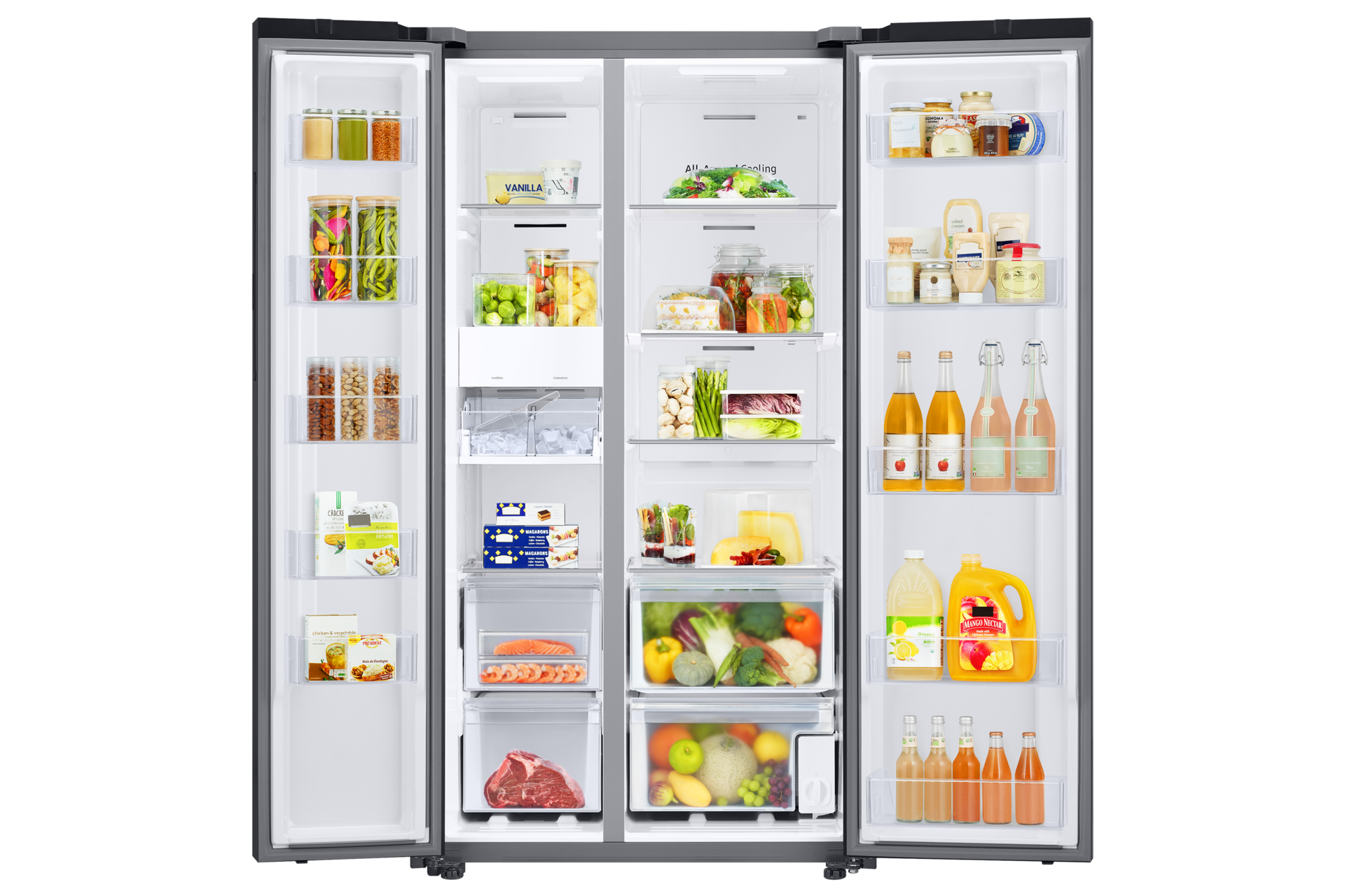 front-open-with-food Clean White