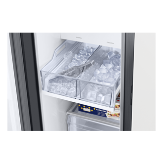 dual-icemaker Satin Gray&Clean White