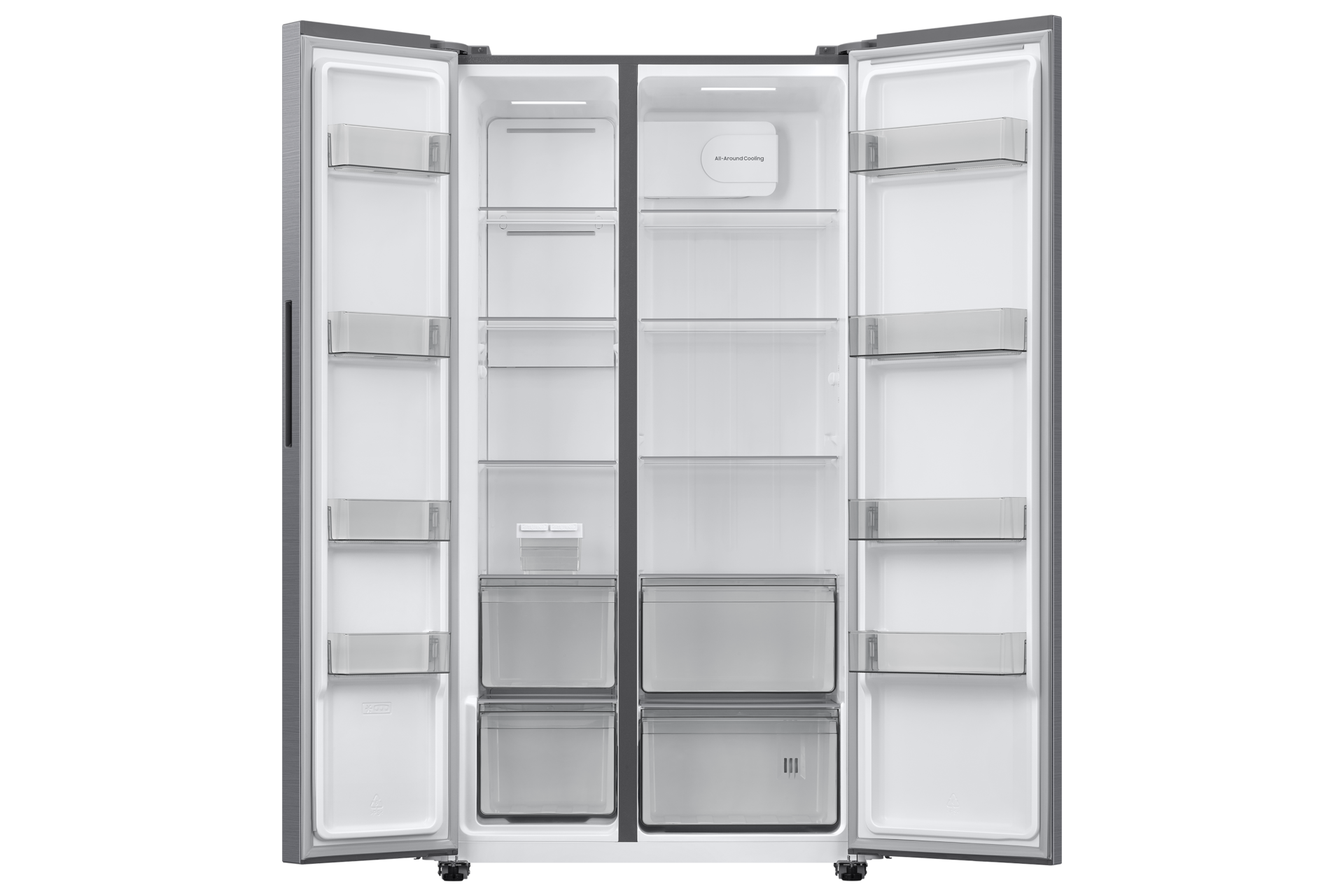 SBS Refrigerator RS40HM36 Non-Dispenser Modern and Sleek Design 526L Front-Open-without-food Silver 