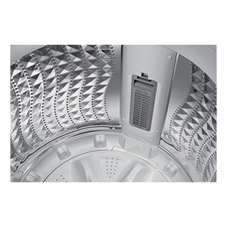 Bespoke AI Top Load Washer with AI Wash Detail2-Drum Glam Deep Charcoal 