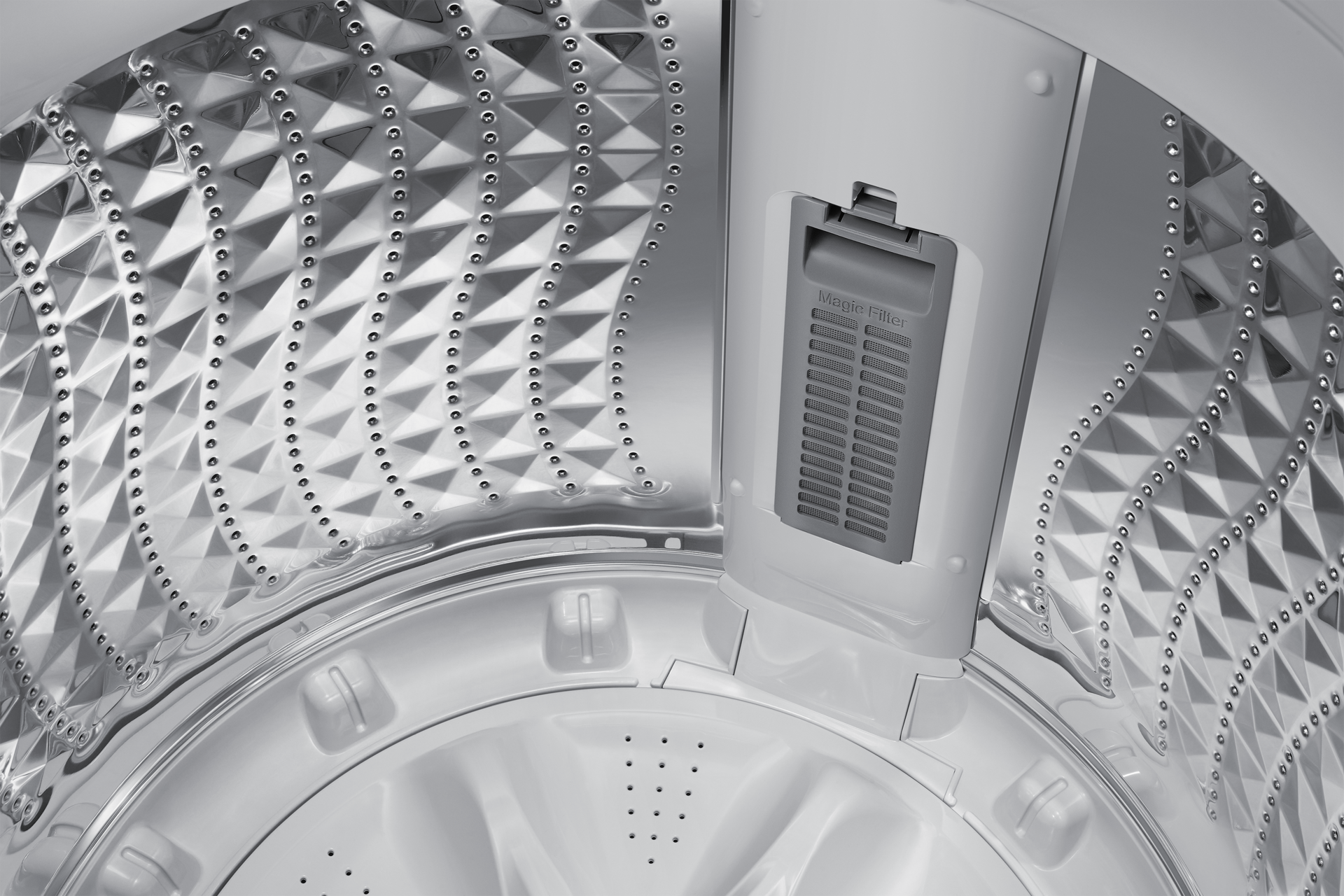 Bespoke AI Top Load Washer with AI Wash Detail2-Drum Glam Deep Charcoal 