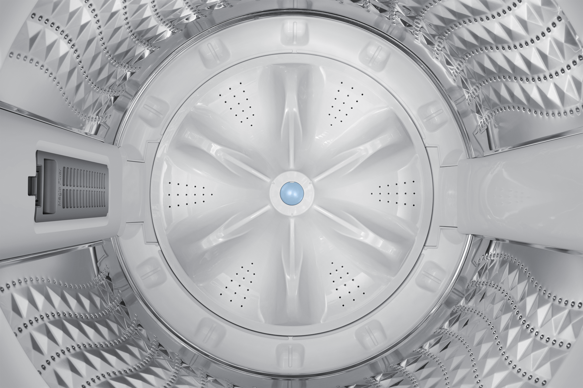 Bespoke AI Top Load Washer with AI Wash Detail1-Drum Glam Deep Charcoal 