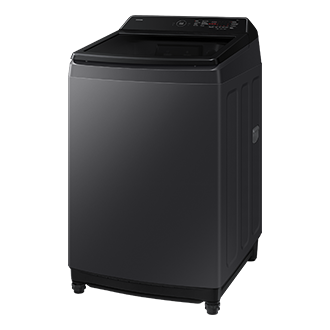 Bespoke AI Top Load Washer with AI Wash R-Perspective Glam Deep Charcoal 