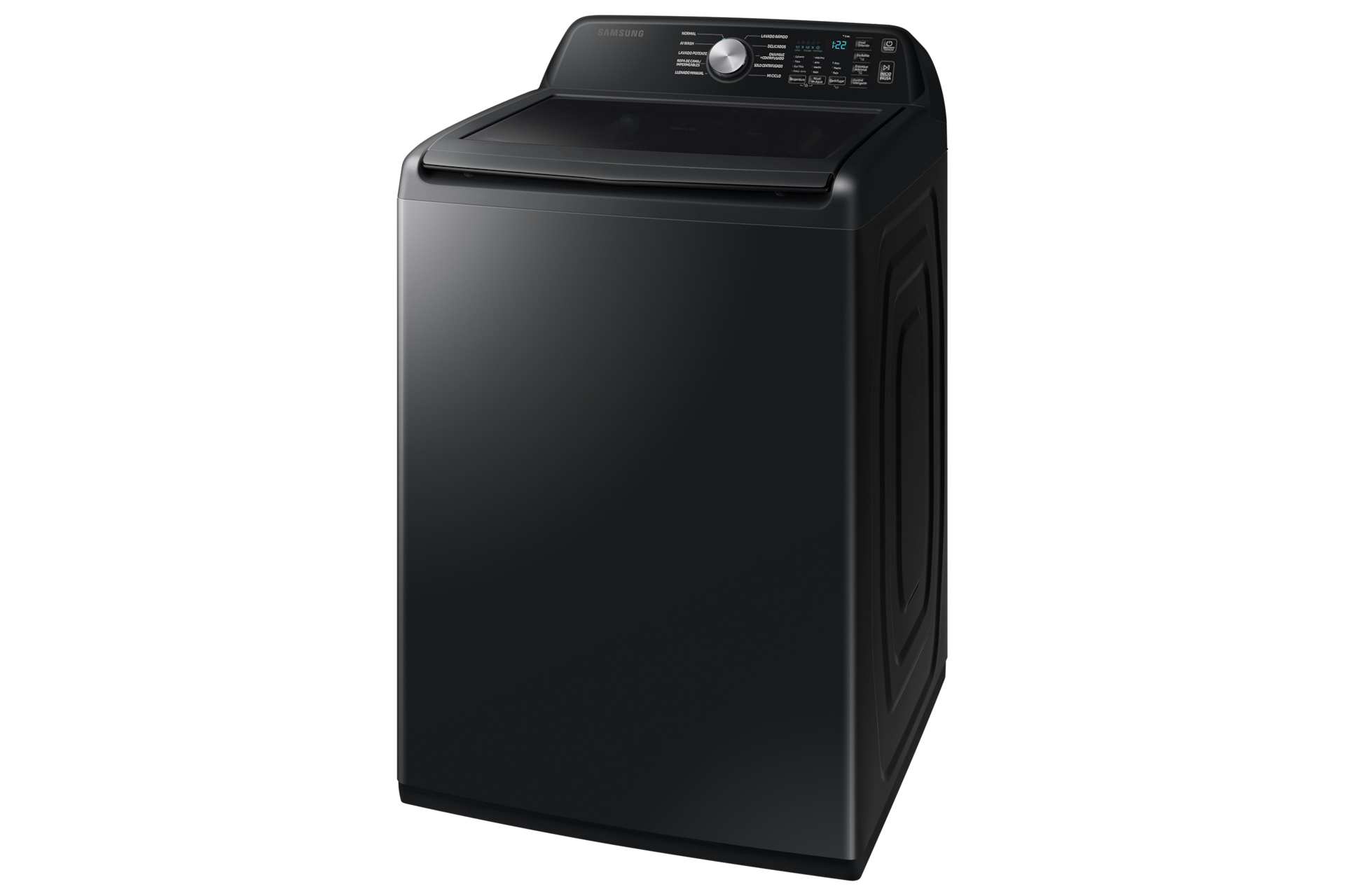 Top-loading Washer Large Capacity and AI Wash 23kg R-Perspective Black 